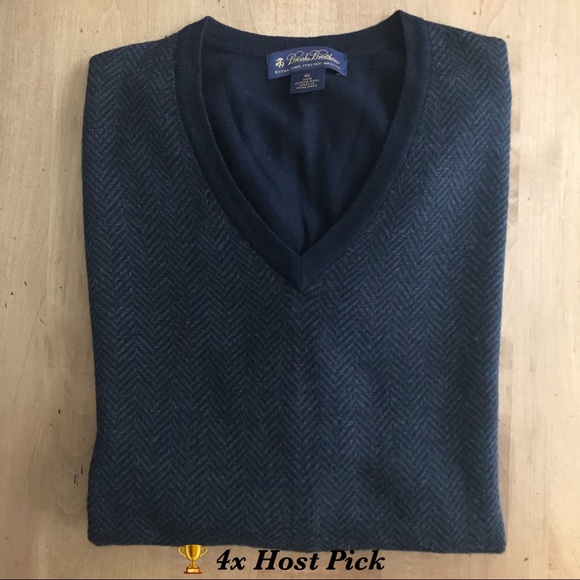 Brooks Brothers Other - Brooks Brothers Wool Herringbone Sweater